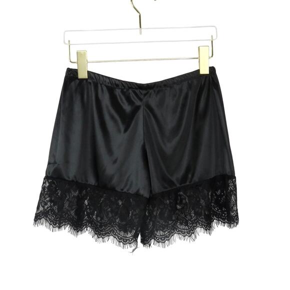 Zaful Black Lace Satin Cami & Shorts Set Lingerie Sexy Cami Matching Set Small - Picture 5 of 11